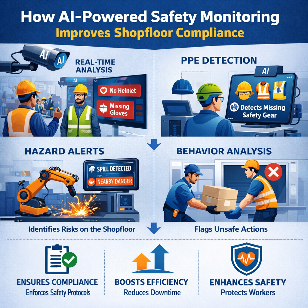 How AI-Powered Safety Monitoring Improves Shopfloor Compliance